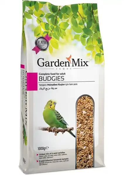 Garden Mix Platin Muhabbet Kuşu Yemi 1kg – Dengeli Tohum Karışımı ve Tüy Sağlığı