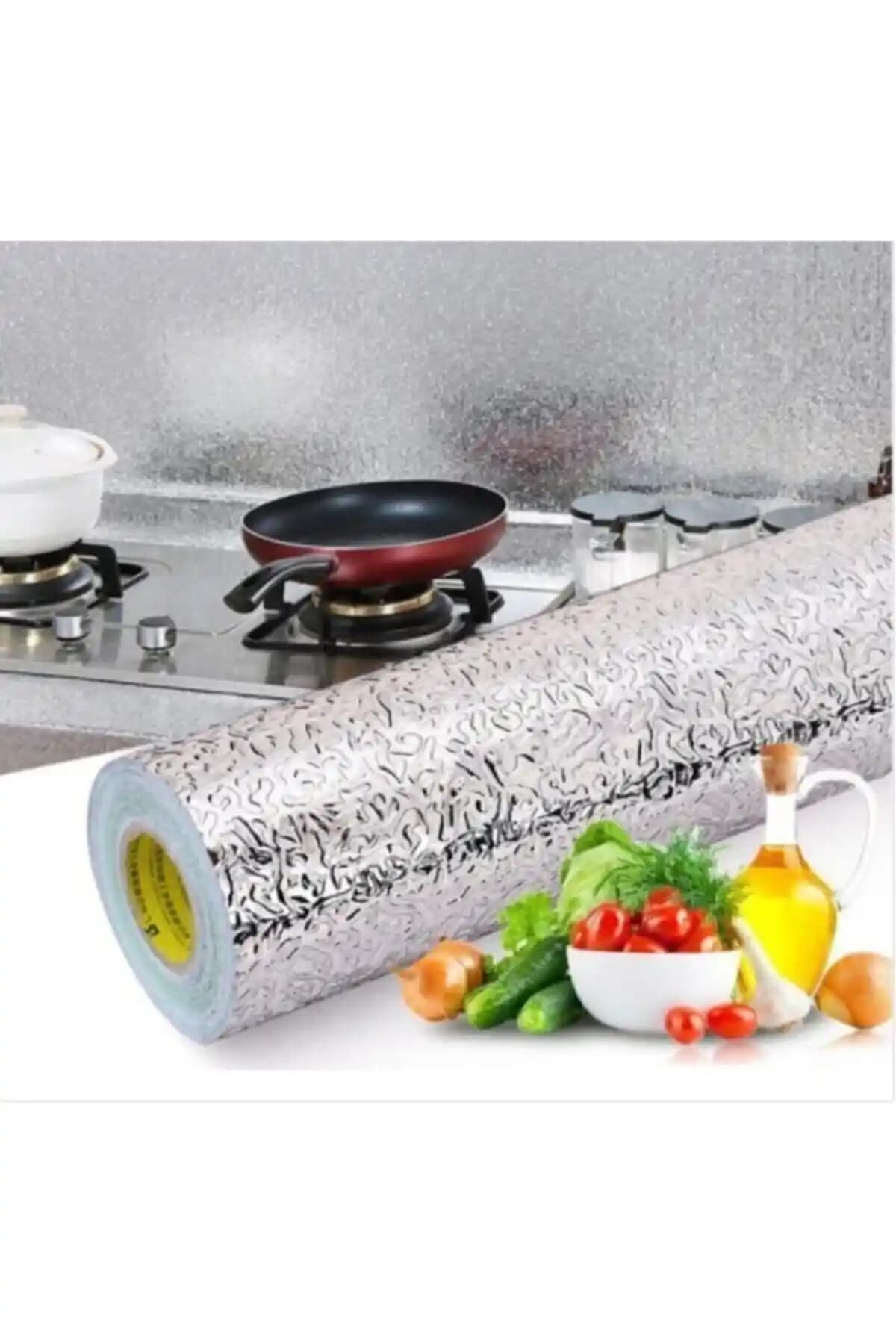 Genel Markalar Kendinden Yapışkanlı Mutfak Tezgah Üstü Folyo: Gümüş Kaplama Özellikleri