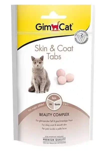 Gimcat Skin Coat Ödül Tableti: Yetişkin Kedilerde Tüy ve Deri Sağlığı İçin Günlük Takviye