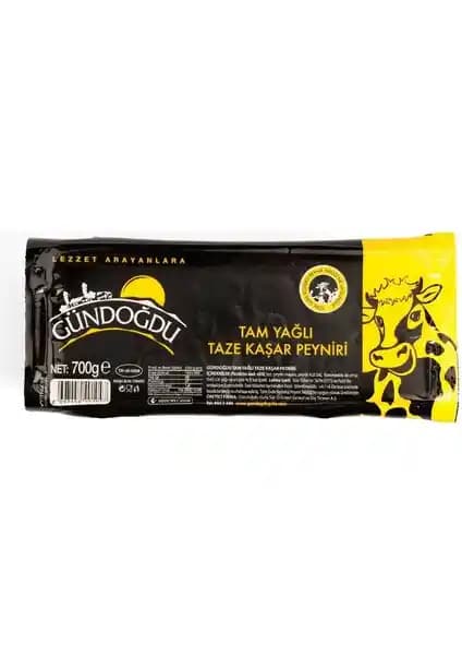 Gündoğdu Taze Kaşar Peyniri 700 g: Tam Yağlı, Eriyen Yapı ve Çok Yönlü Kullanım