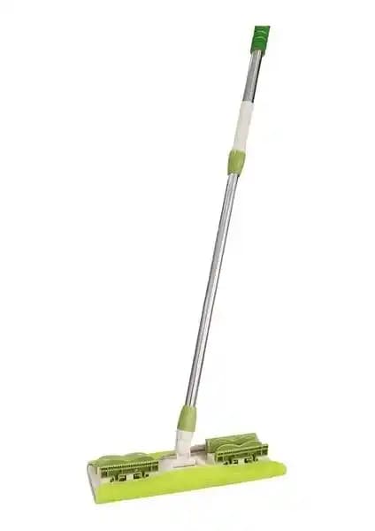 Hansel Teleskopik Saplı Mop: Ayarlanabilir Uzatma, 360° Başlık ve Mikrofiber Bez Seti