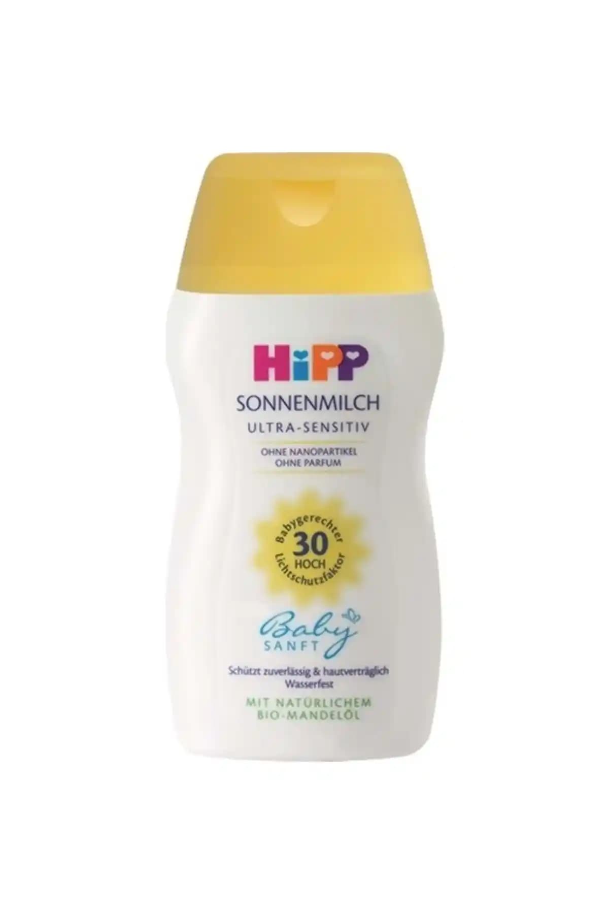 Hipp Güneş Koruyucu Güneş Sütü SPF 50+ – Suya Dayanıklı, Parfümsüz, Hassas Cilt İçin