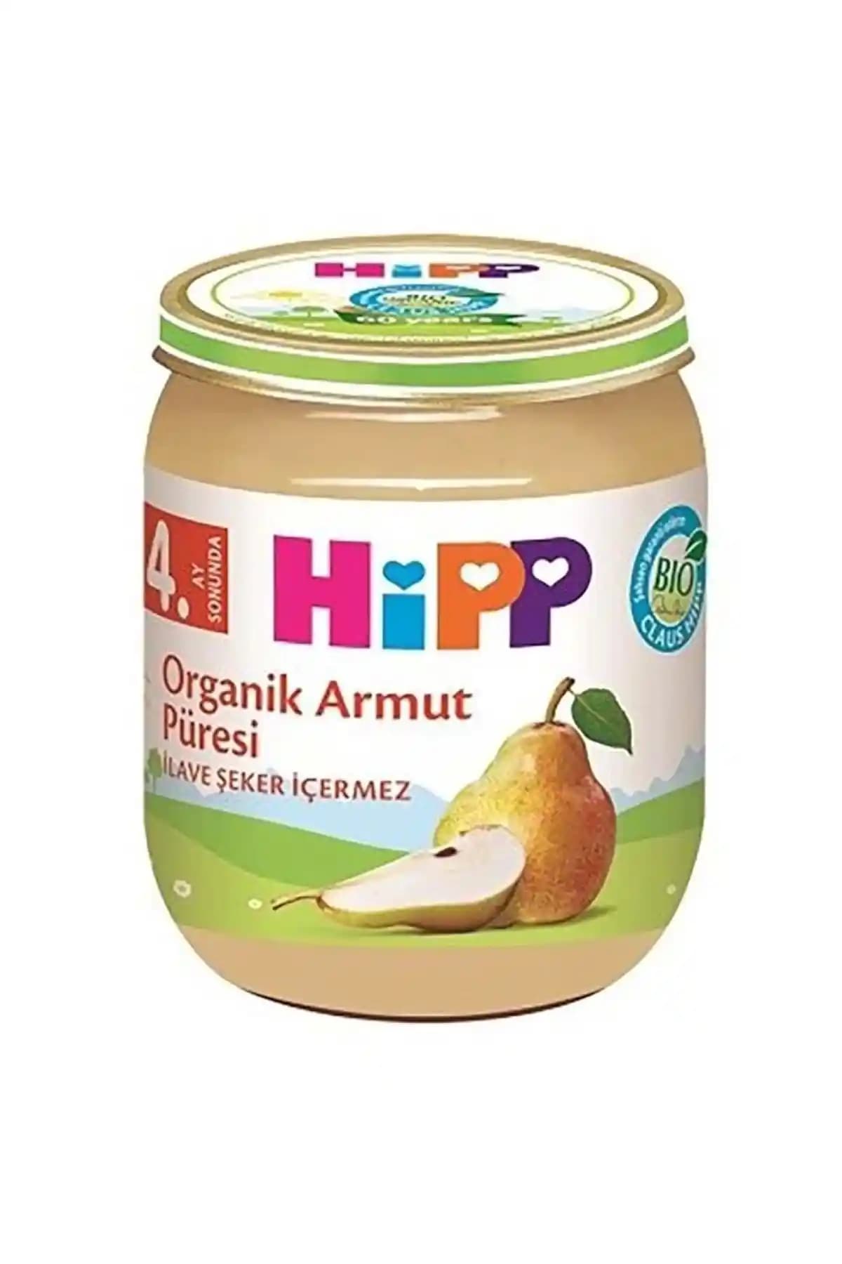 Hipp Organik Armut Püresi 125 g – Sade, Doğal ve Güvenilir Bebek Beslenmesi