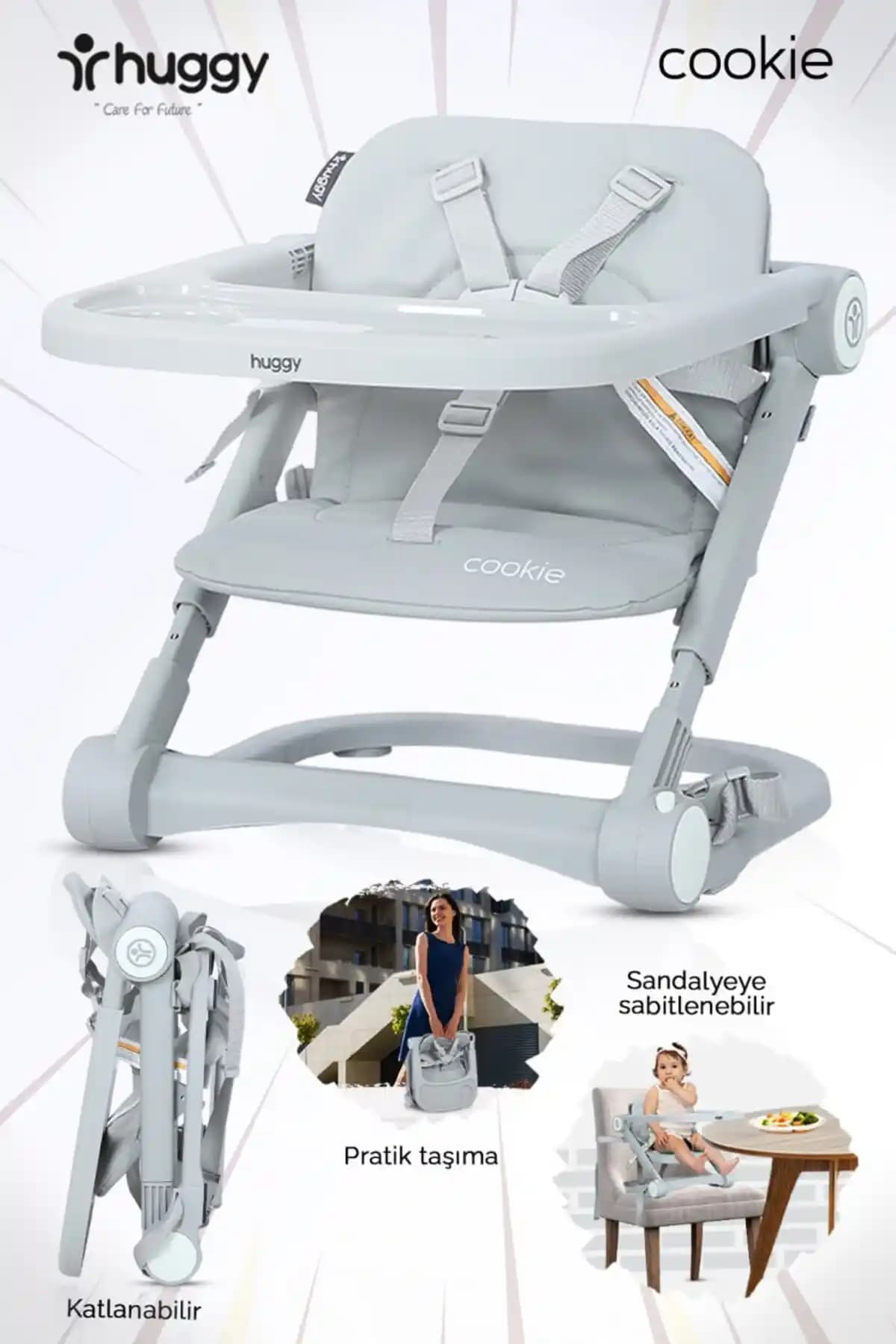 Huggy Cookie Portatif Mama Sandalyesi İnceleme: Tasarım, Güvenlik ve Kullanım Özellikleri