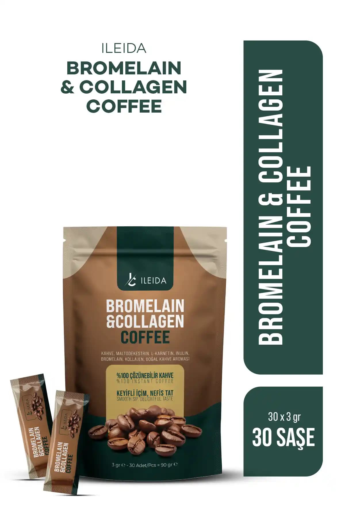 İLEİDA Bromelain ve Kollajen Kahve: Günlük Enerji ve Tokluk İçin Fonksiyonel Formül