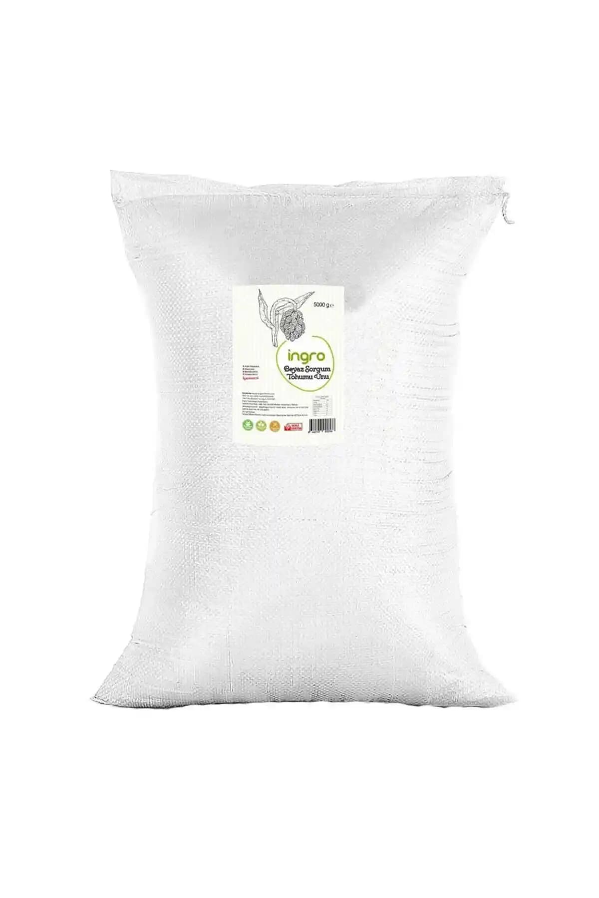 İngro Glutensiz Beyaz Sorgum Tohumu Unu 5000 g: İnce Öğütülmüş, Nötr Gluten İçermeyen Un