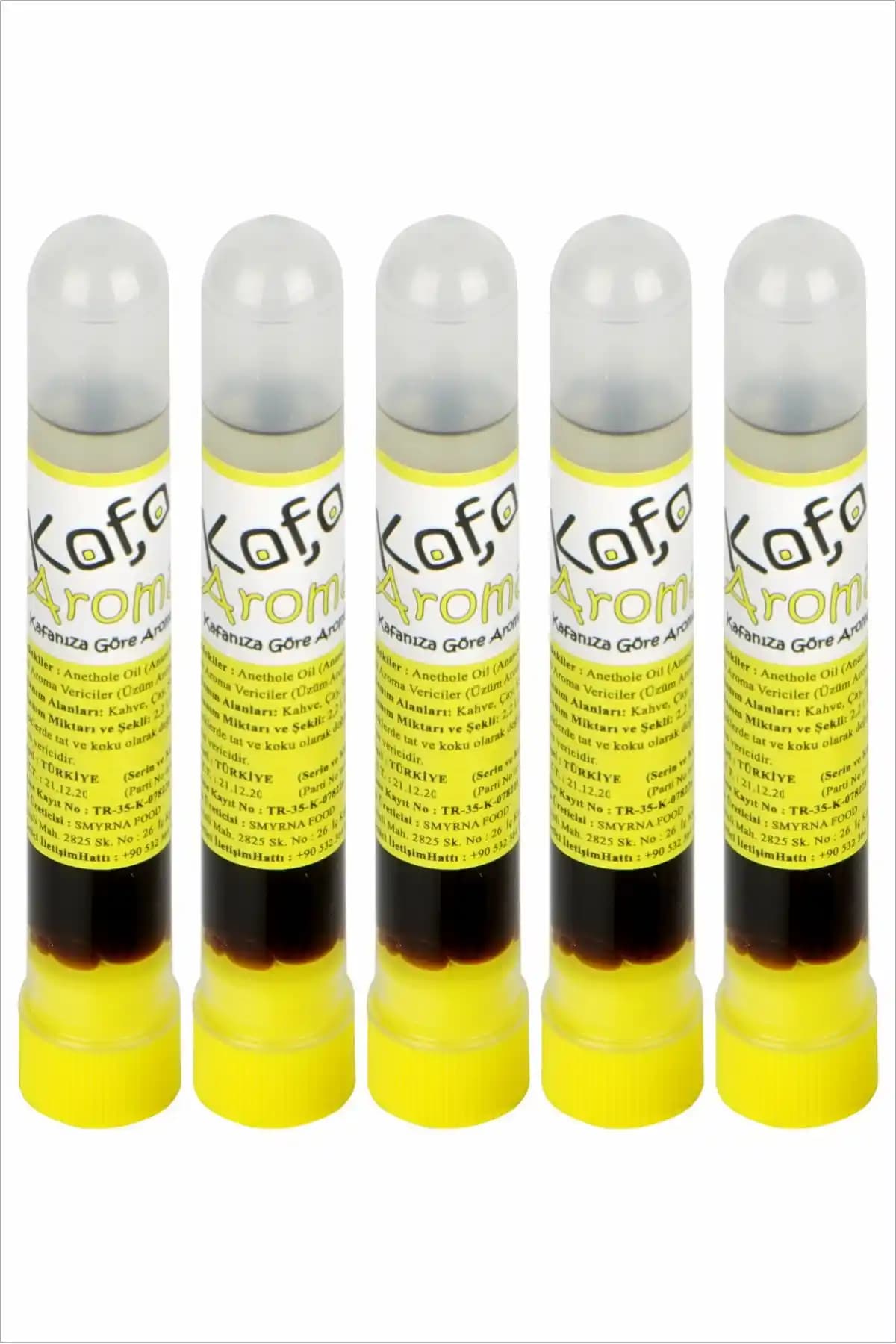Kafa Aroma Altın Seri Anason Yağı Hazır Karışım 10 ml Tüp, 5 Adet, Tek Kullanımlık