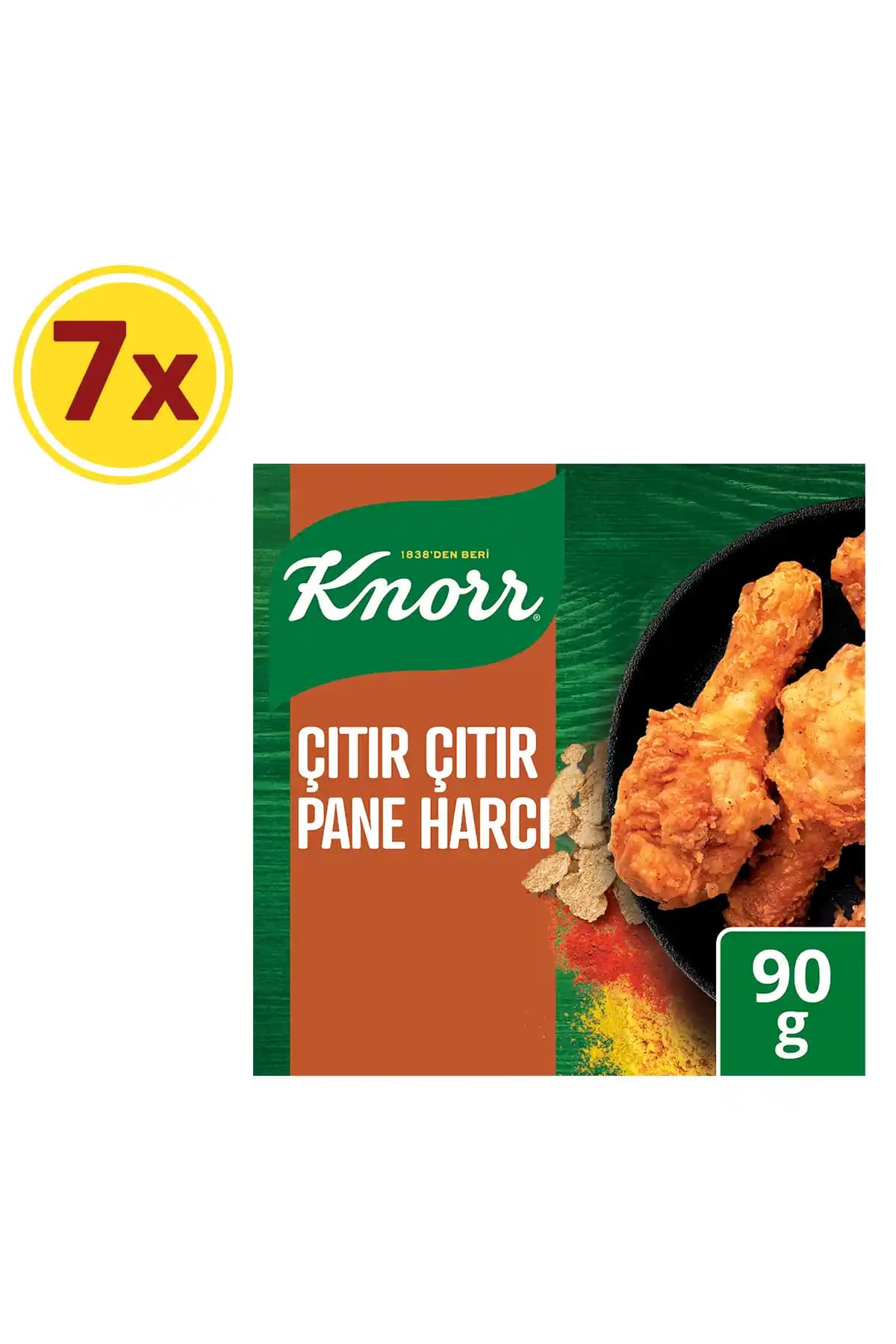 Knorr Çıtır Pane Harcı: Dışı Çıtır, İçi Sulu Tavuklar İçin 90 g'lık 7'li Set