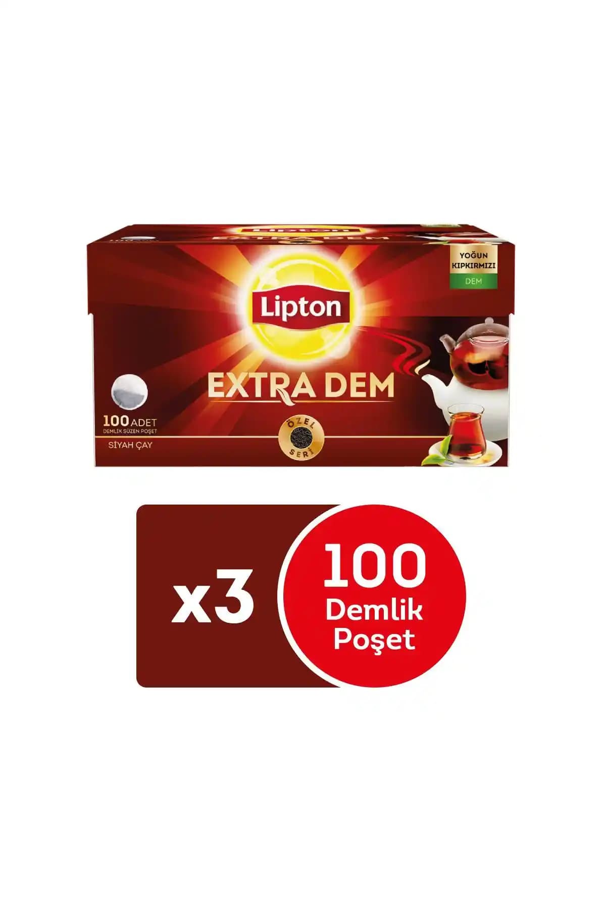 Lipton Extra Dem Demlik Poşet Çay: Türkiye Menşei, 3 x 100 Poşetli Set İncelemesi