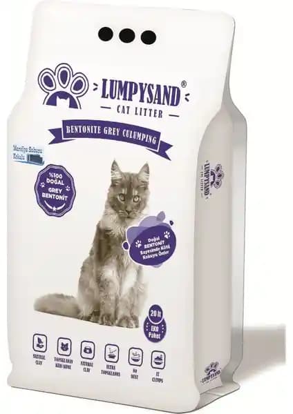 Lumpysand Kedi Kumu Marsilya Sabunu Kokulu İnce Taneli Bentonit 20 L Doğal