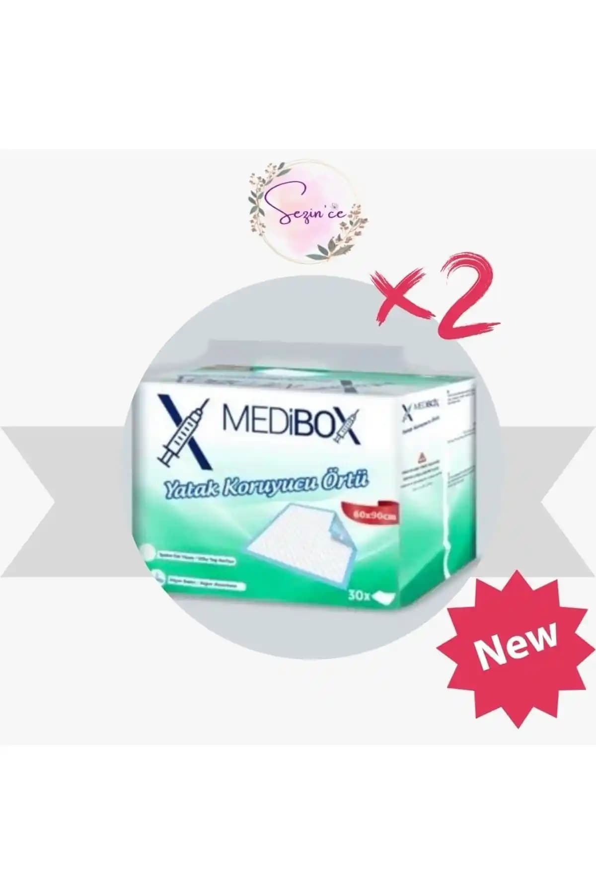Medibox Yatak Koruyucu Örtü 60x90 cm – 2 Paket, Toplam 60 Adet, Pamuksu Doku