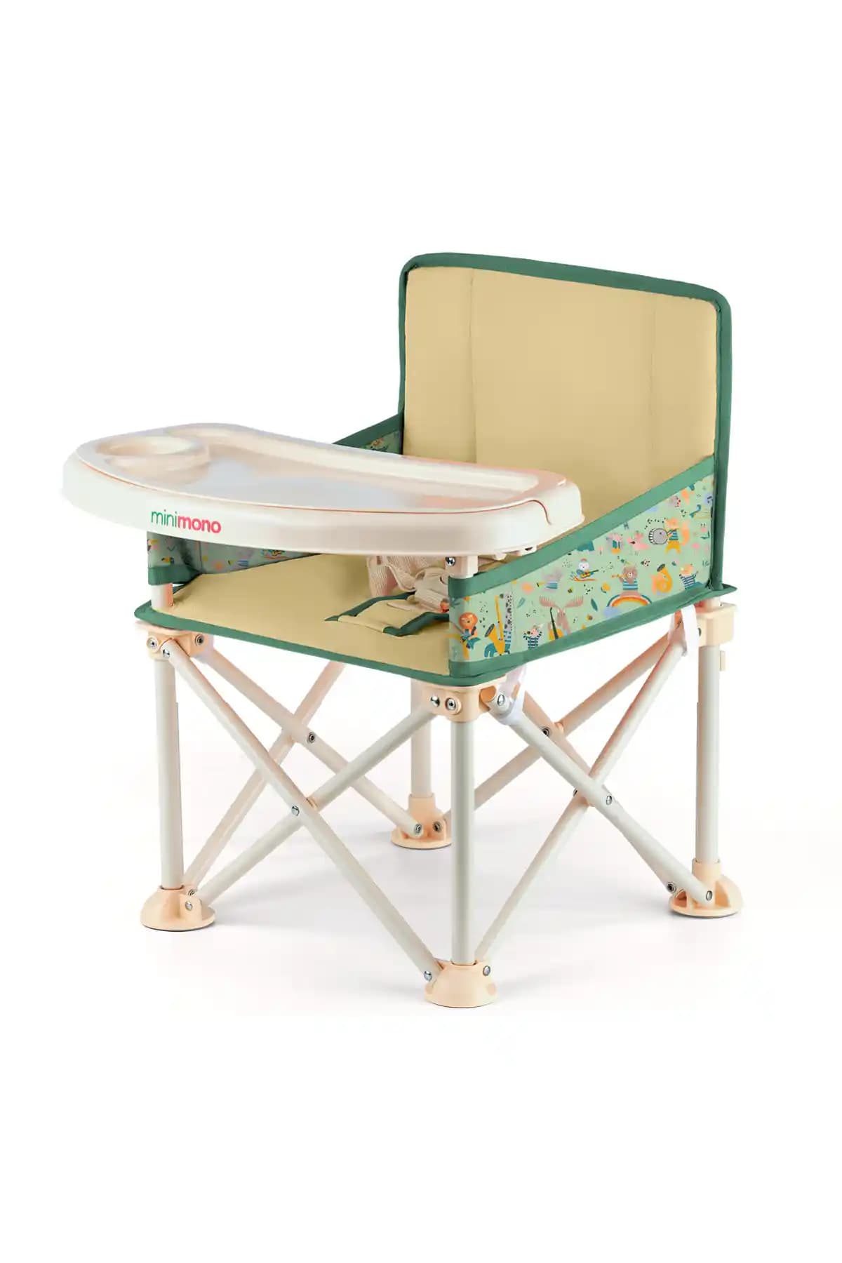 Minimono Plus: 0-4 yaş için Portatif Katlanabilir Mama Sandalyesi ve Beslenme Yardımcısı