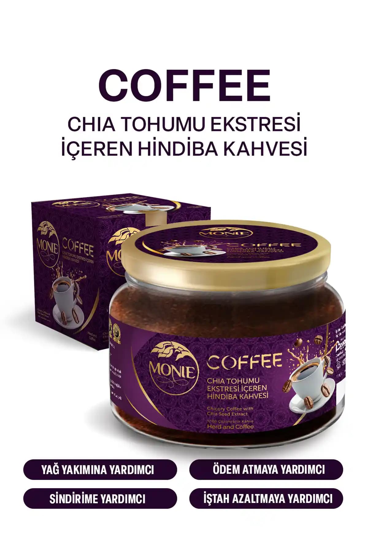 MONİE Chia Tohumlu Hindiba Kahvesi Detoks Kahvesi – 1 Aylık Temizleme Programı