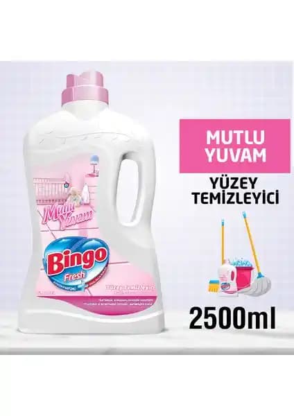 Mutlu Yuvam Bingo Fresh Yüzey Temizleyici 2,5 L: Çok amaçlı temizlik ve uzun süreli koku
