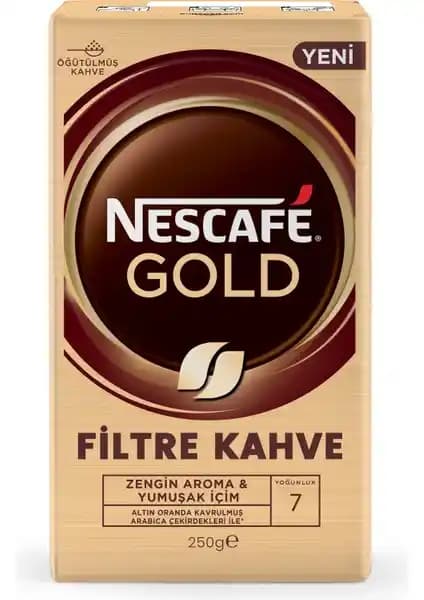 Nescafé Gold Filtre Kahve 250 g ile Dengeli Gövde, Zengin Aroma ve Gün Boyu Tat Dengesi