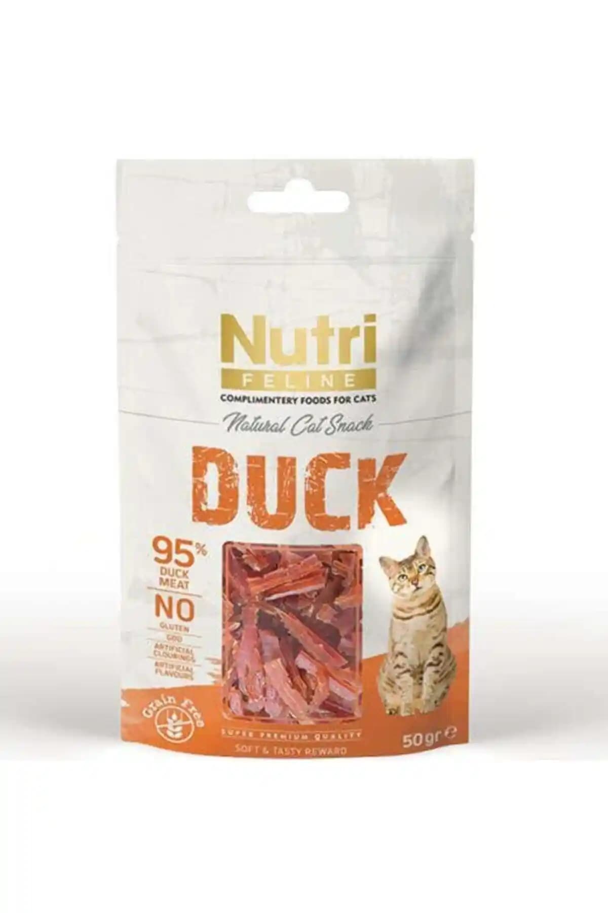 Nutri Feline Duck Ördek Etli Tahılsız Kedi Ödülü: Kediler İçin Proteinli Atıştırmalık