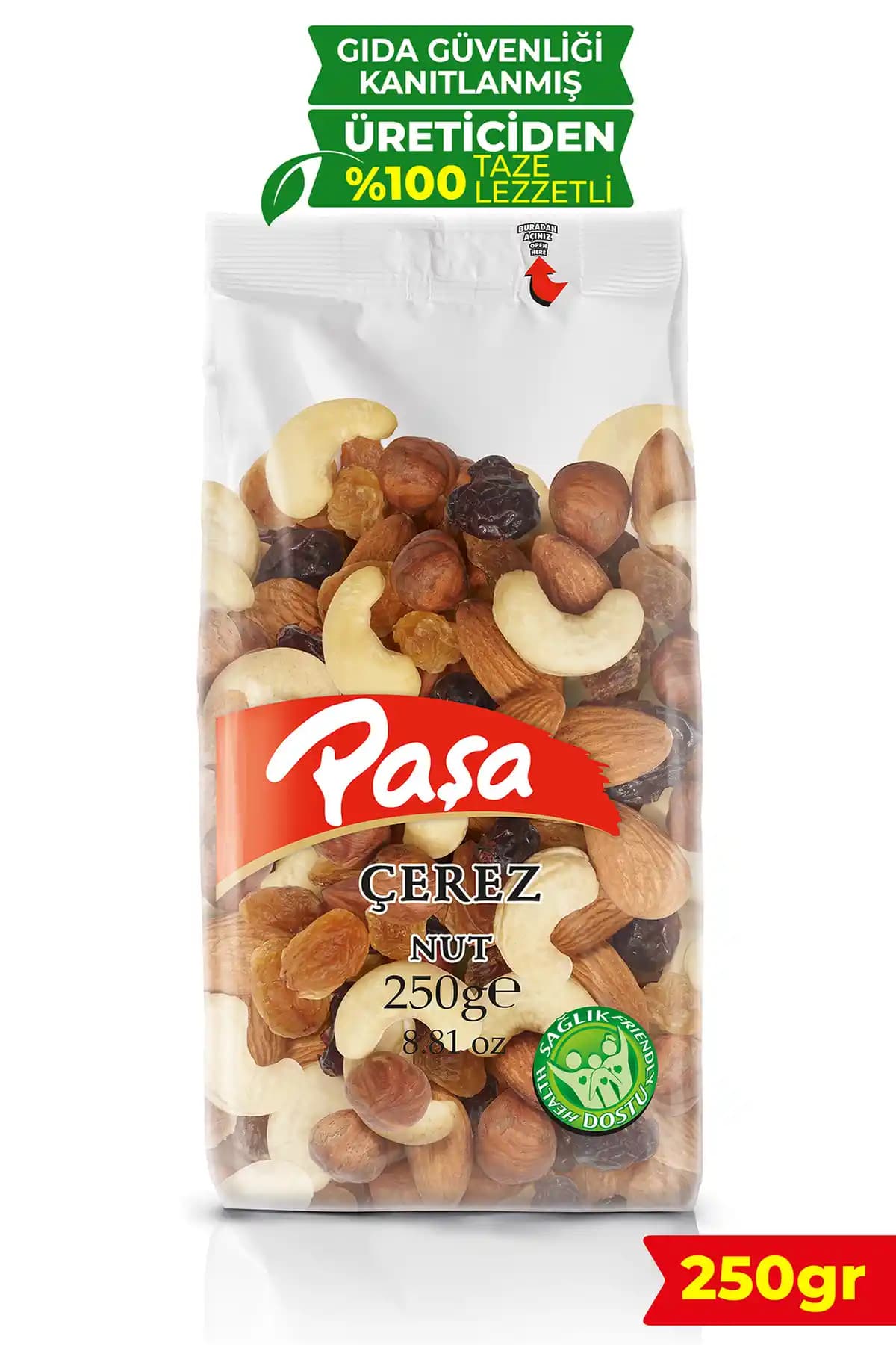 Paşa Kuruye Çiğ Karışık Kuruye 250 g - Doğal, Güvenli Üretim ve Çiğ Atıştırmalık