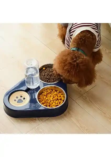 Petsi Norm Kedi Köpek Mama ve Su Kabı – Lacivert, Dayanıklı Plastik, 2 L Kapasite