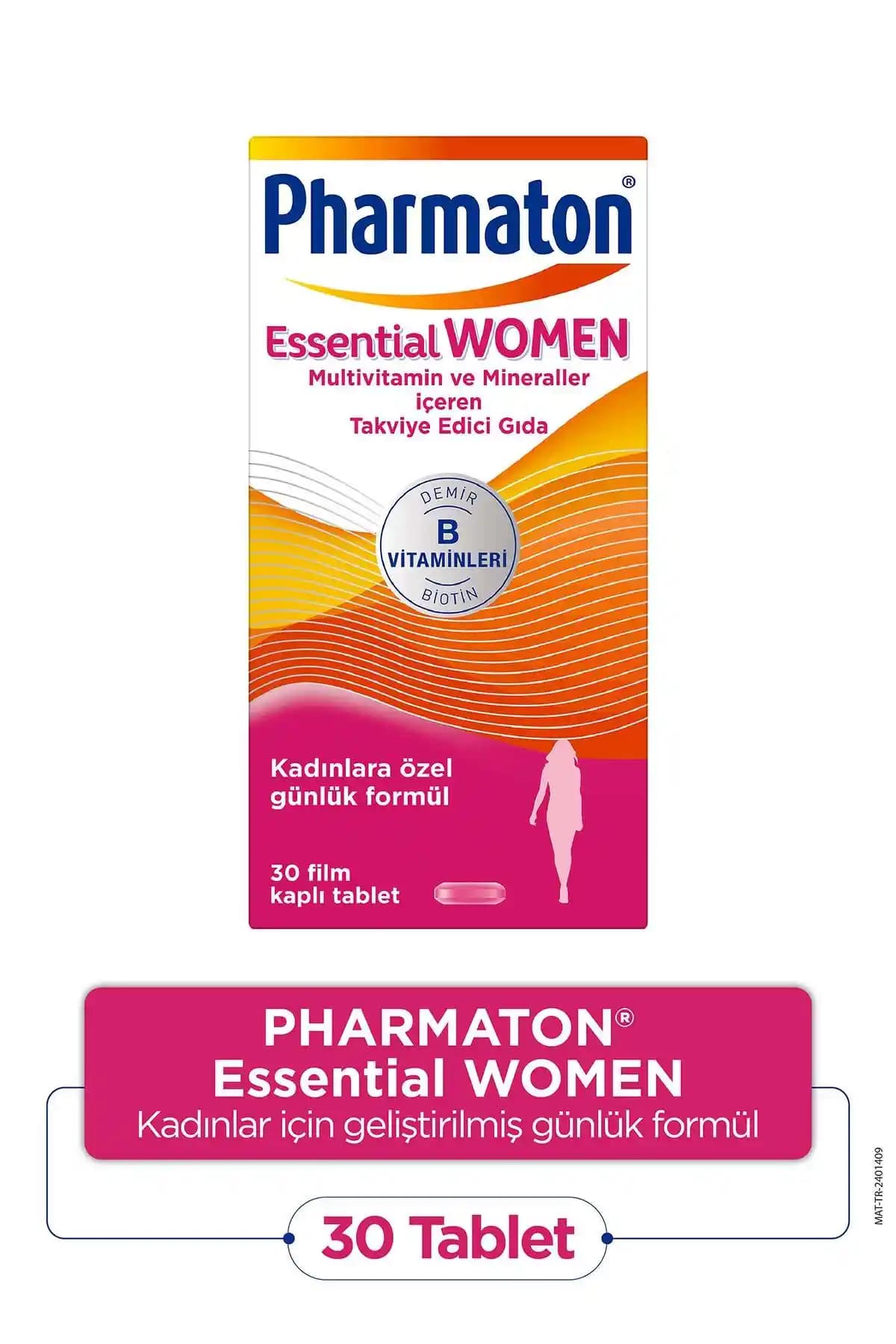 Pharmaton Essential Women 30 Tablet: Kadınlar için dengeli multivitamin-mineral desteği