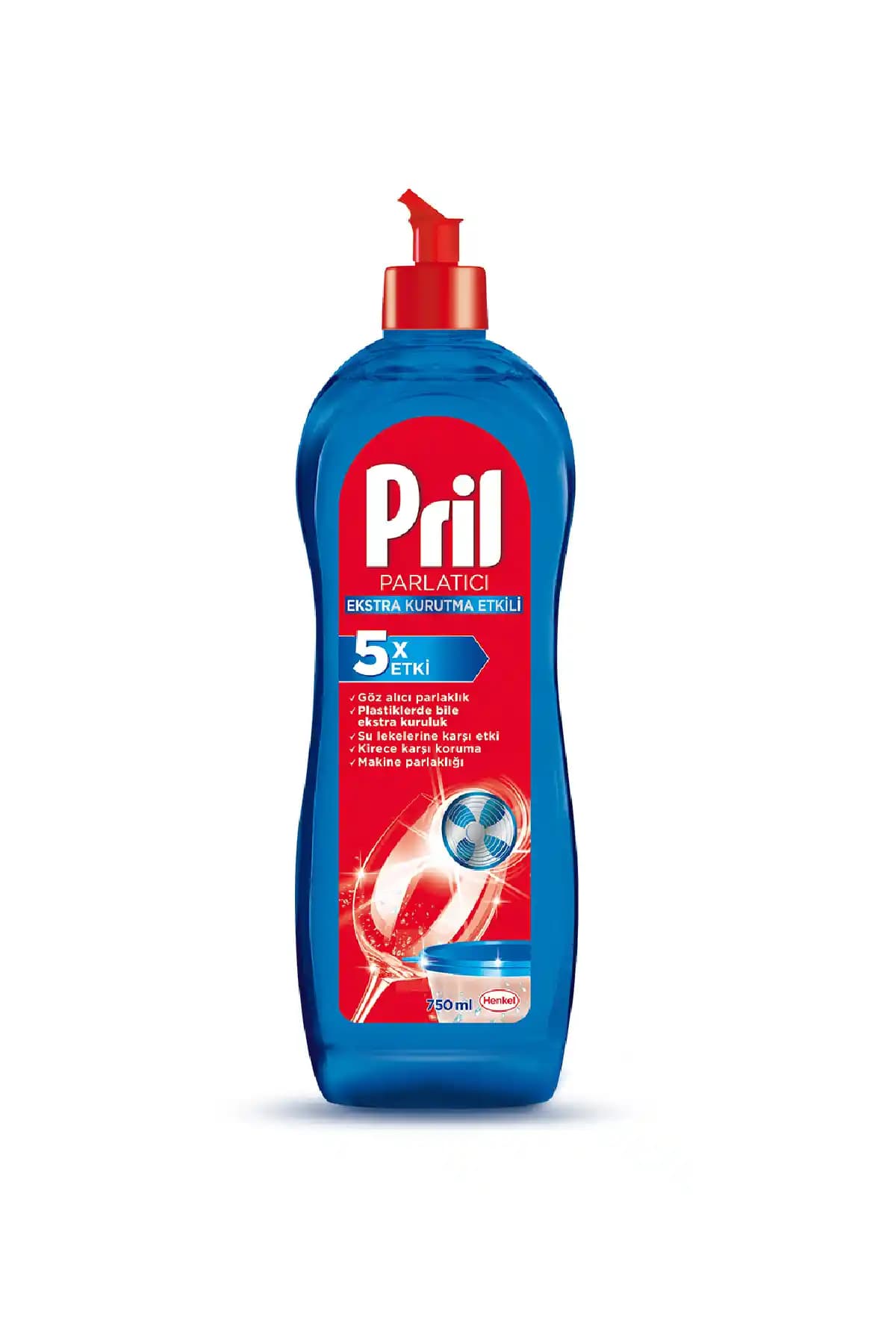 Pril 750 ml Parlatıcı Ekstra Koruma: Bulaşık Makinesinde Hızlı Parlaklık ve Koruma