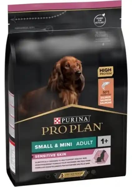 Pro Plan Small&Mini Adult Somonlu Köpek Maması - 3 Kg, Cilt ve Tüy Sağlığı Destekli Formül