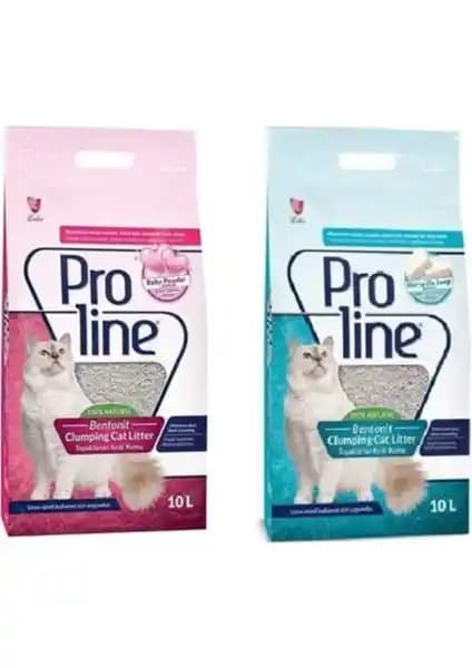 Proline Doğal Topaklanan Baby Powder ve Marsilya Sabunlu Kedi Kumu İnceleme (10 L × 2)