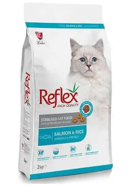 Reflex Kısırlaştırılmış Somon Balıklı Kedi Maması 2 kg: Dengeli Beslenme ve Parlak Tüy
