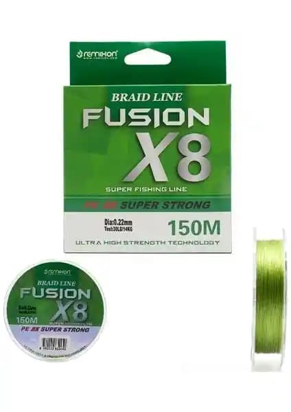 Remixon Fusion 8x 150M Yeşil İp Misina: Dayanıklılık ve Esneklik İçin Dengeli Seçim