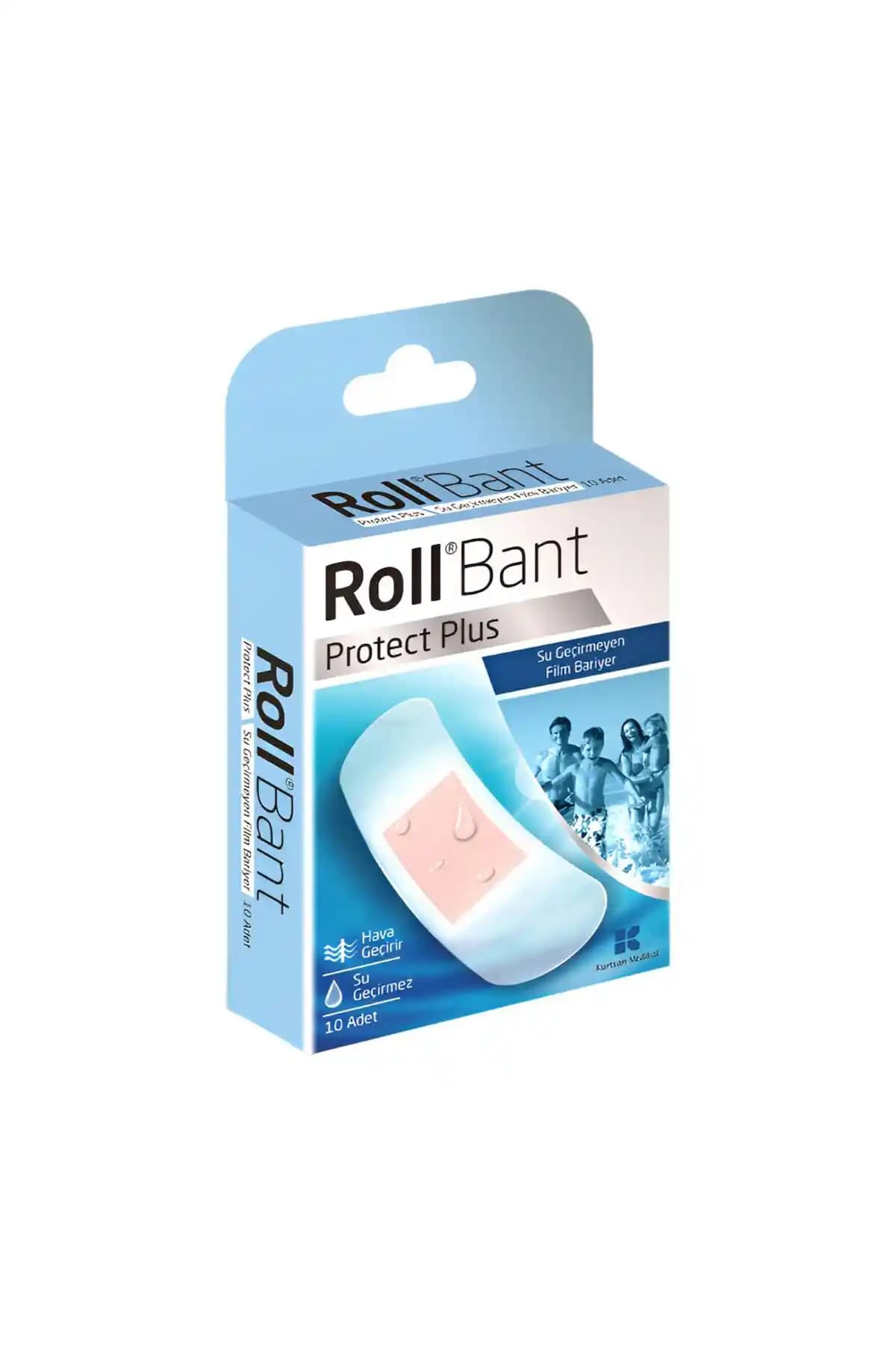 Roll Bant Protec Plus: Su Geçirmez ve Hava Geçirgenli Poliüretan Yara Bandı 8'li Paket