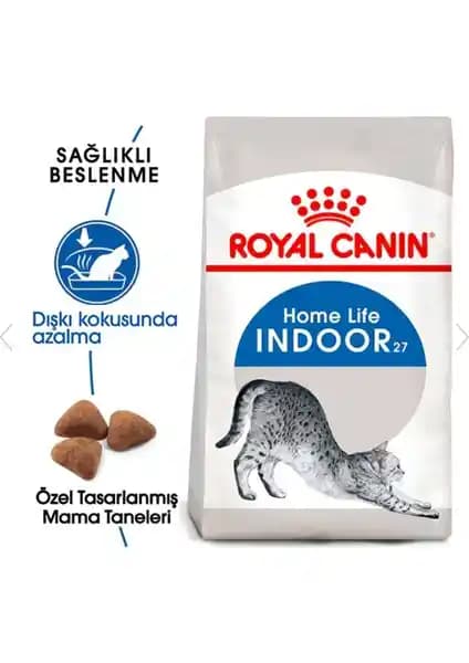Royal Canin Indoor27 Yetişkin İç Mekan Kedisi Kuru Mama 2kg: Dengeli Beslenme