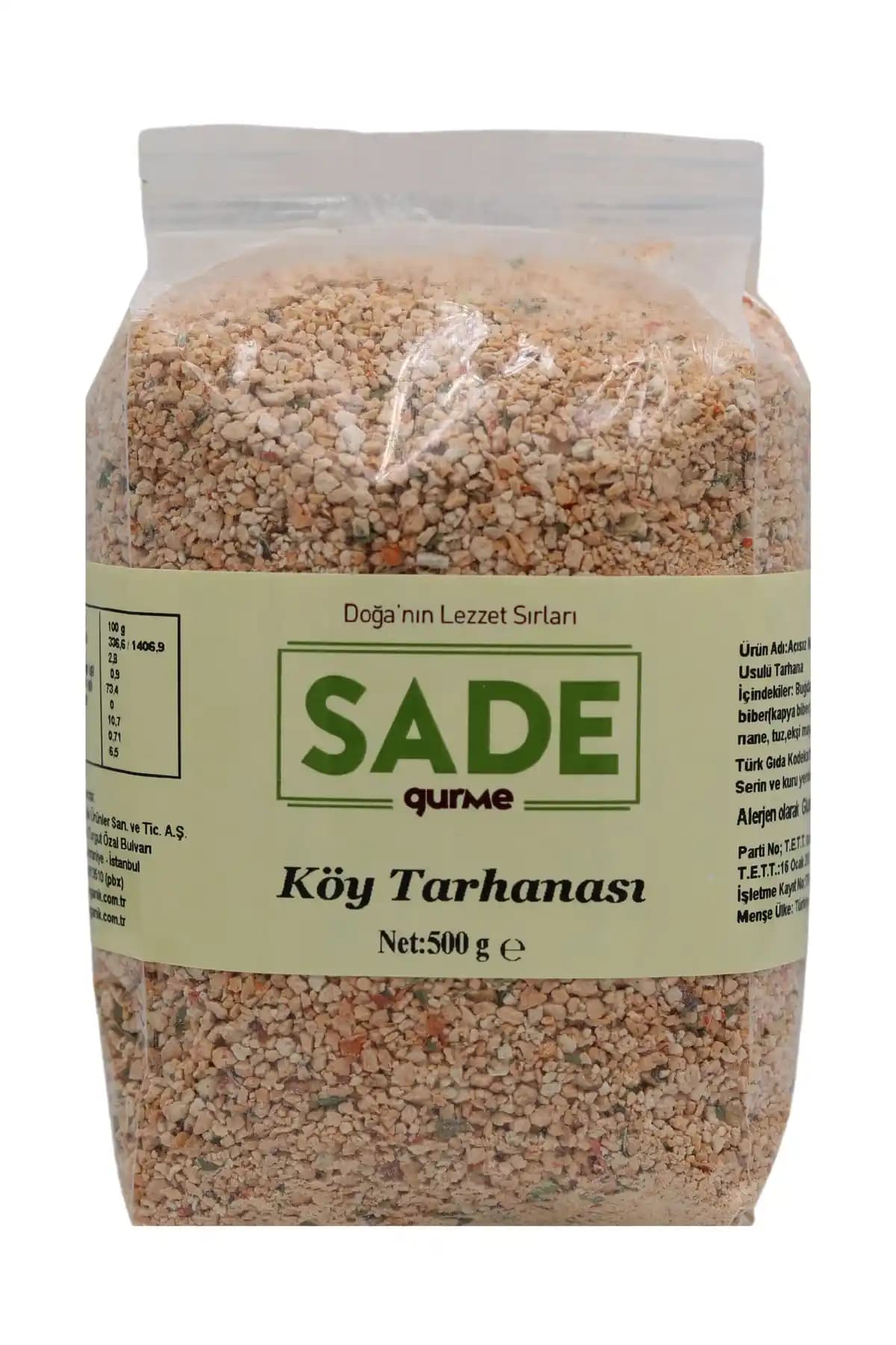 Sade Gurme Köy Tarhanası 500 Gr: Geleneksel Tarhana ve Besin Değeri Rehberi
