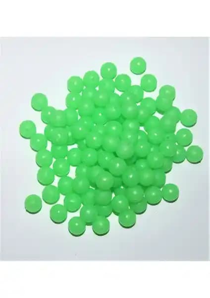 Sasa Fosforlu Yuvarlak Yumuşak Boncuk: 10 mm Yeşil Maket Balık İçin Parlak Çözüm