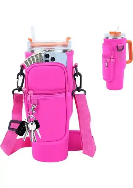 Stanley Quencher Pipetli 1.18 L için neopren koruma kılıfı: darbe, ısı ve taşıma sağlar