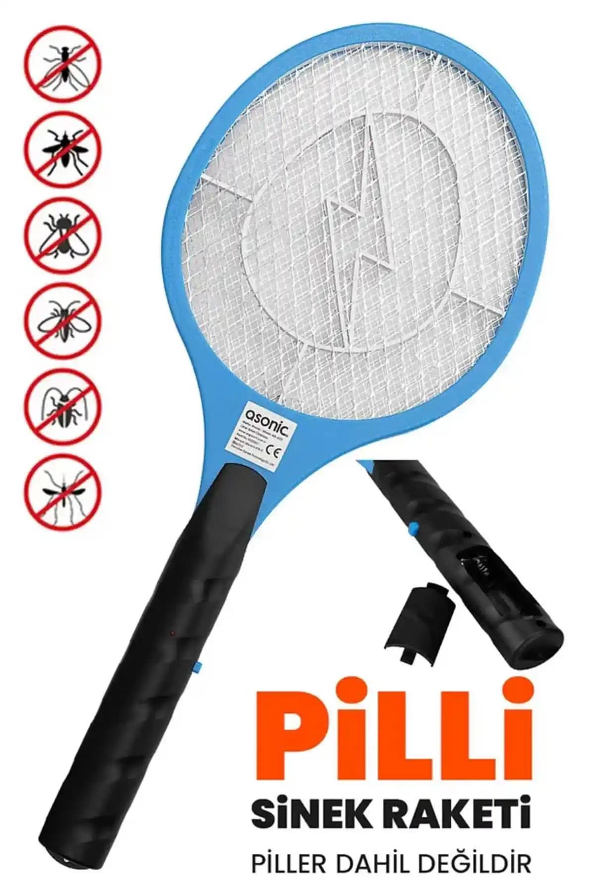 STLIFE 2025 Yeni Nesil Pilli UV Işık Sivrisinek Öldürücü Raket Lamba ve Sineklik Savar