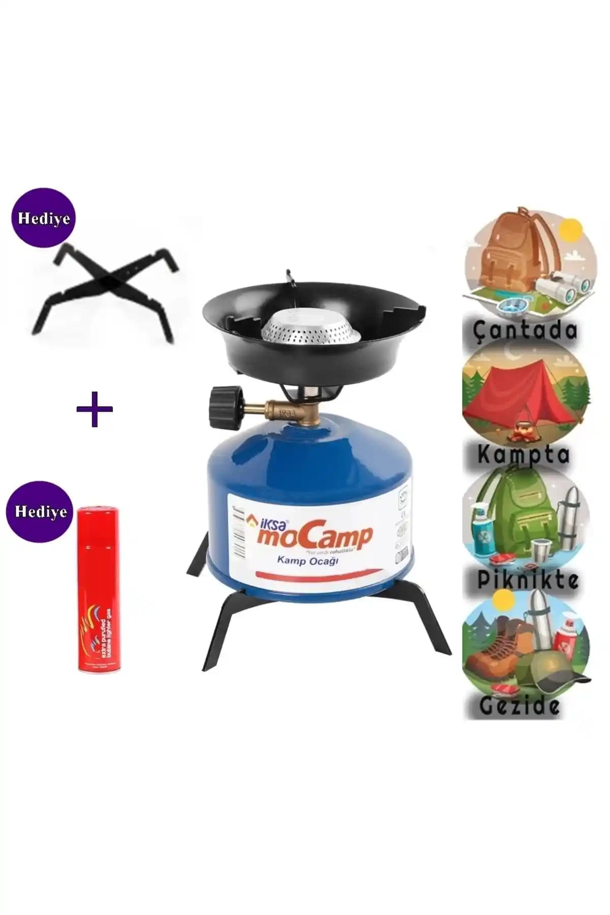 Taşınabilir Iksa Mocamp Gazlı Kamp Ocağı: Hafif, Kompakt ve Güvenli Isı Kaynağı