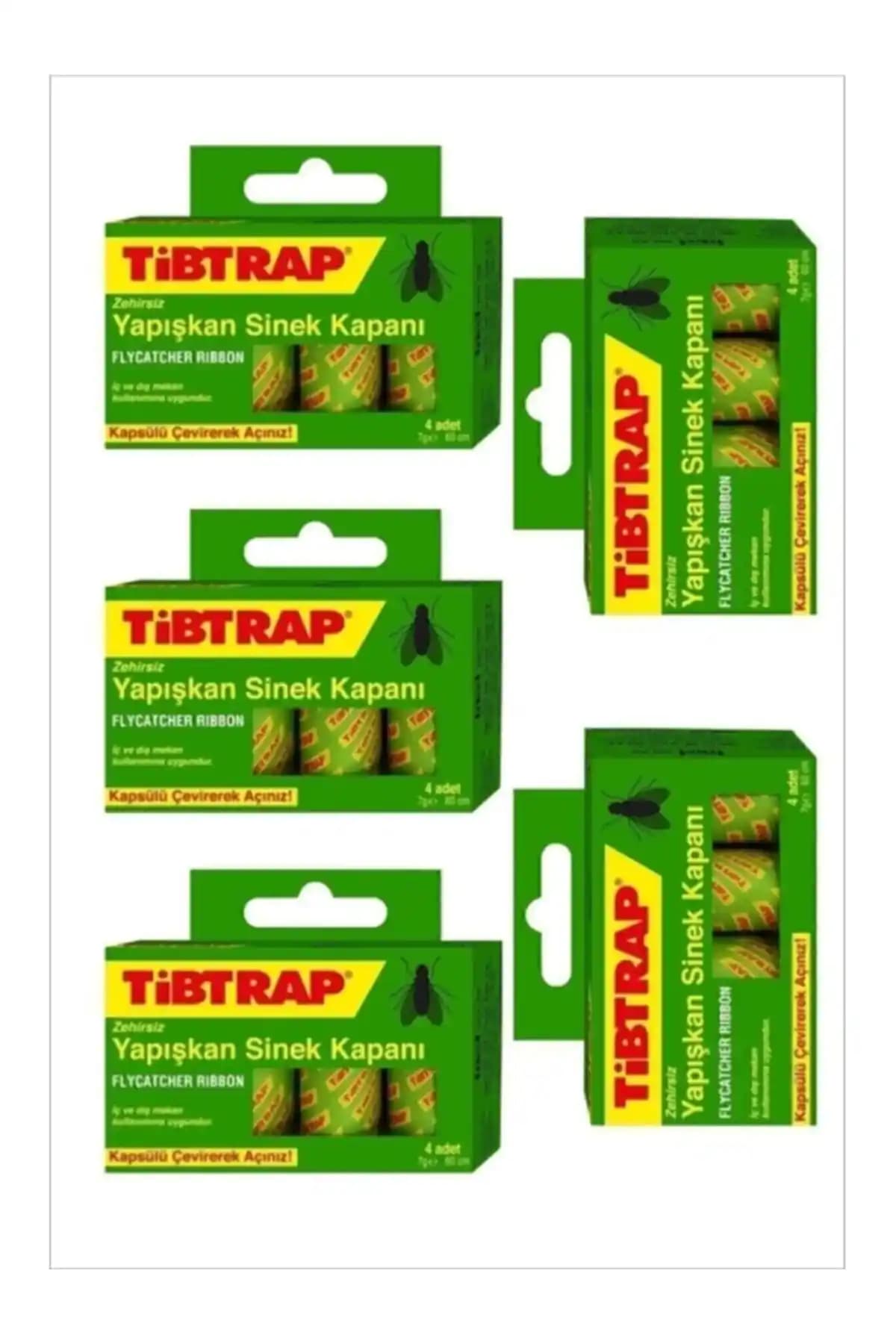 Tibtrap Zehirsiz Sinek Kapanı Beşli Paket – TR Üretimi, İç ve Dış Alanlarda Kullanım