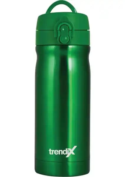 Trendix Çelik İçli Termos Matara 350 ml – Ördek Yeşili, Dayanıklı ve Taşınabilir