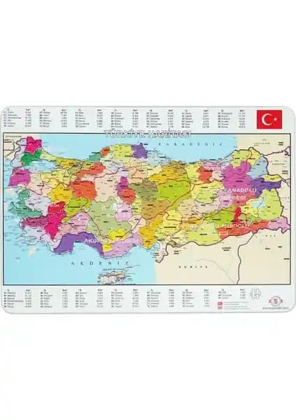 Türkiye Haritası Puzzle: 81 İl İçin Ön Yüz ve Arkasıyla Coğrafya Öğrenimini Destekler