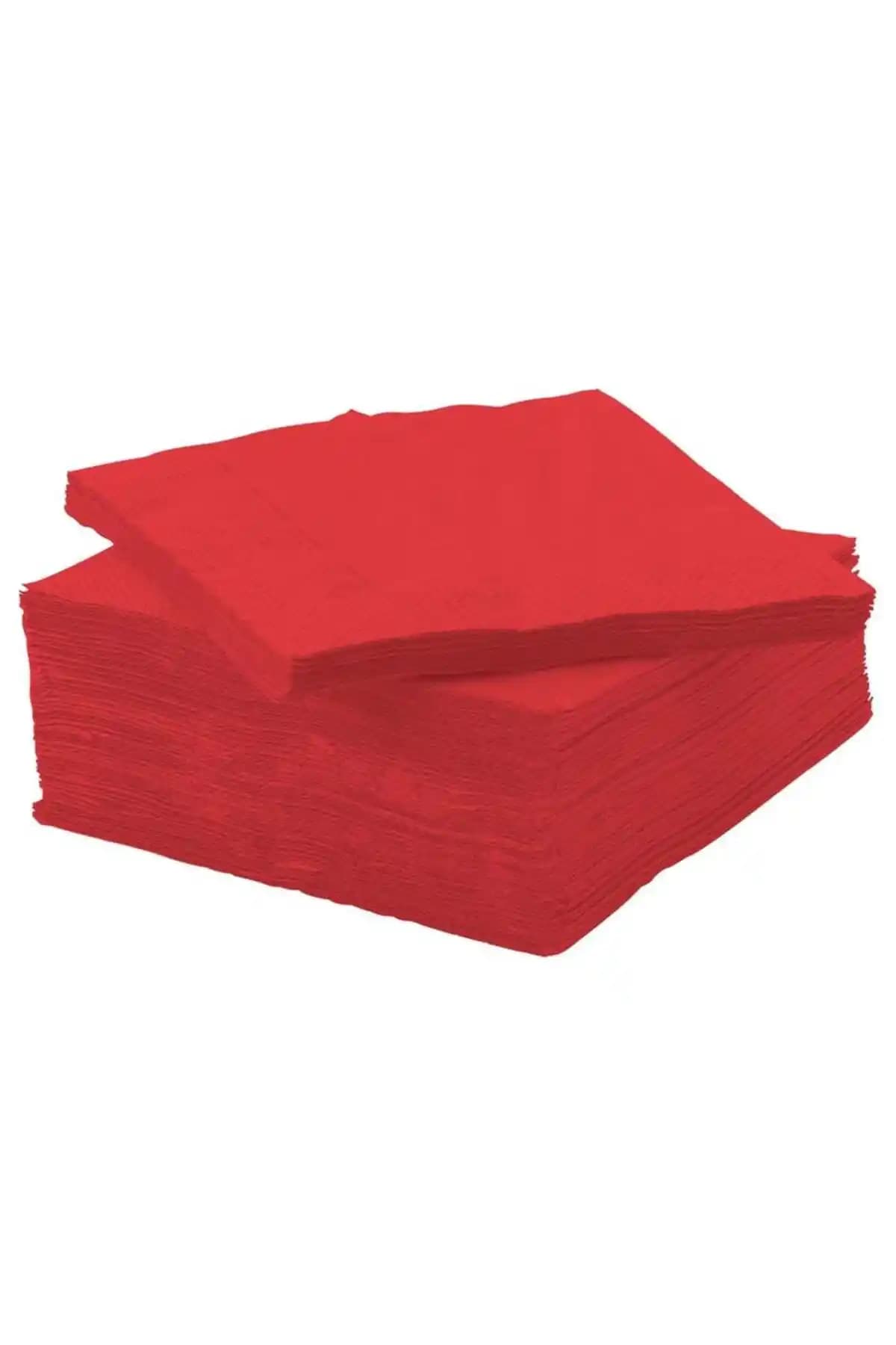 Türkiye menşeli IKEA Fantastısk Kırmızı Peçete 24x24 cm - 50 Adet, Üç Katlı Yüksek Emici