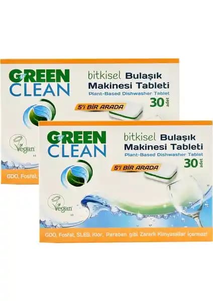 U Green Clean Bitkisel Bulaşık Makinesi Tableti: Doğal Temizlik ve Yüzey Güvencesi