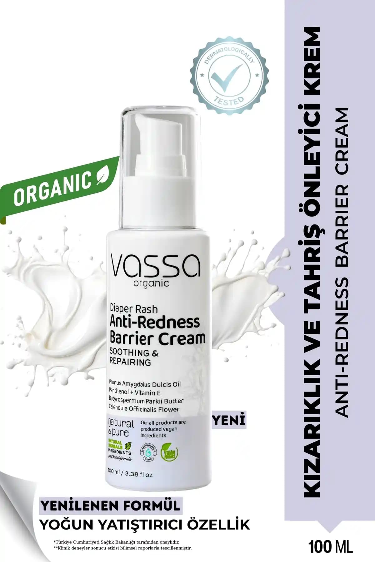 Vassa Bebek Pişik Önleyici Krem: Hassas Ciltler için Nemlendirme ve Rahatlatıcı Formül