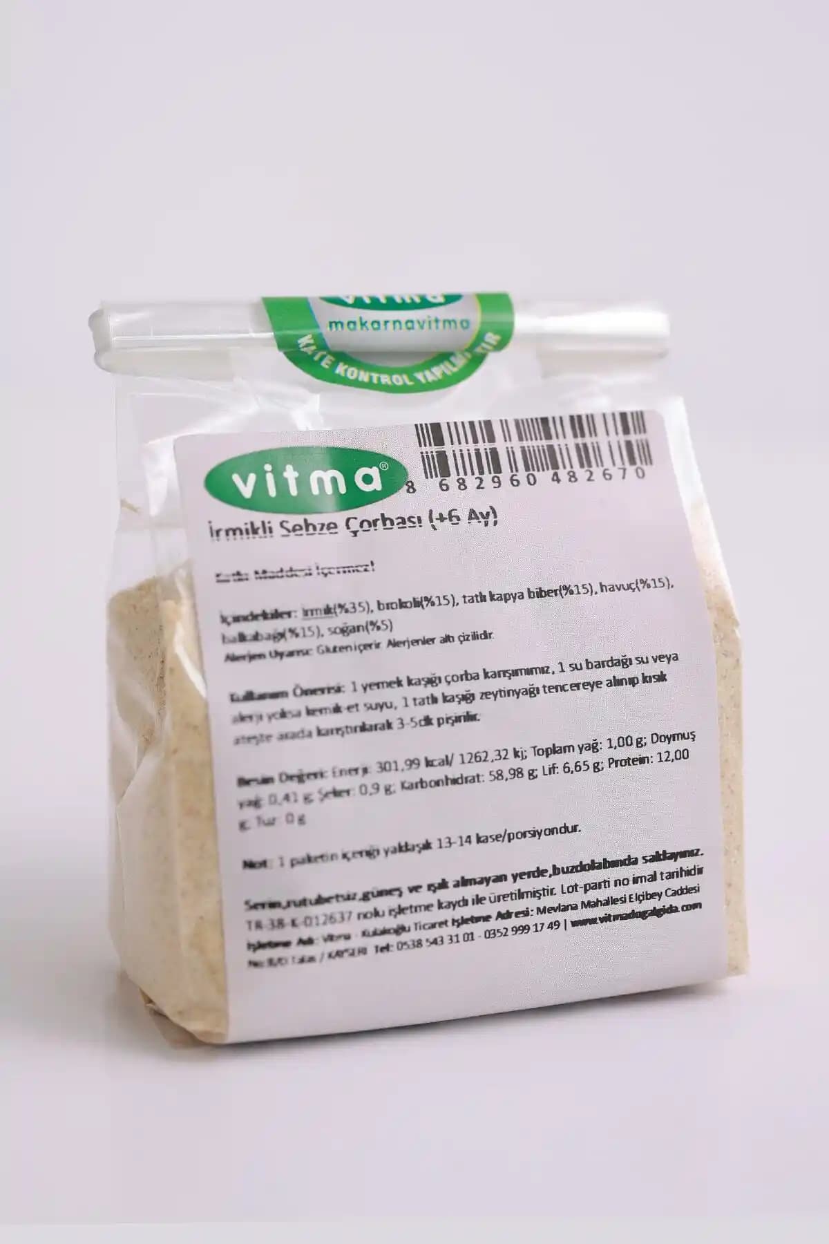 Vitma Irmikli Sebze Çorbası 150 g: Altı aydan itibaren bebek ve aile için güvenli pratik başlangıç