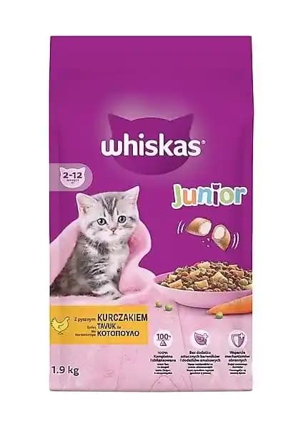 Whiskas Junior Tavuklu Yavru Kedi Maması 1.9 KG İnceleme ve Besin İçerik Analizi