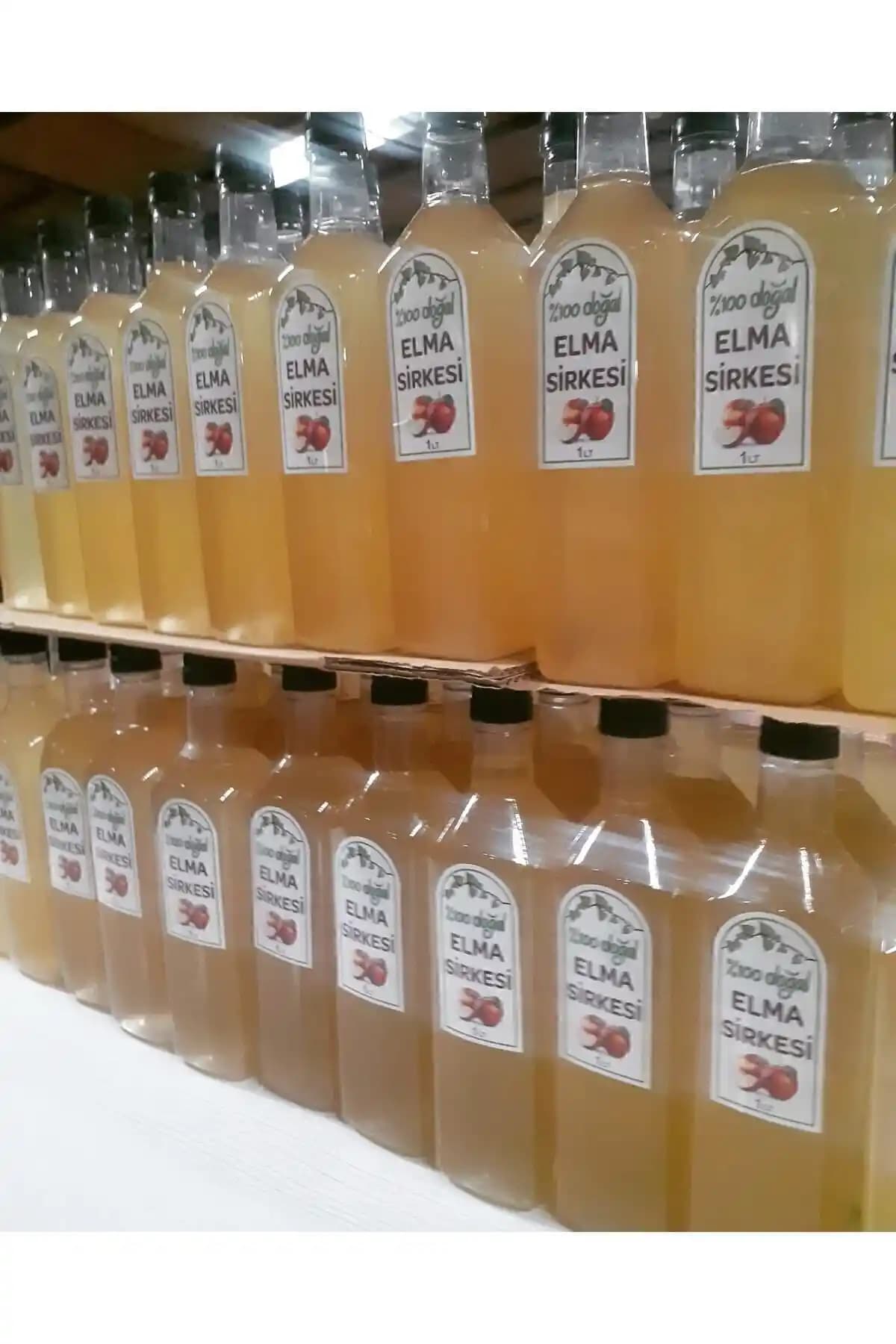 YöreselTat %100 Doğal Elma Sirkesi 1 Litre – Doğal Fermantasyonla Olgunlaşmış ve Katkısız