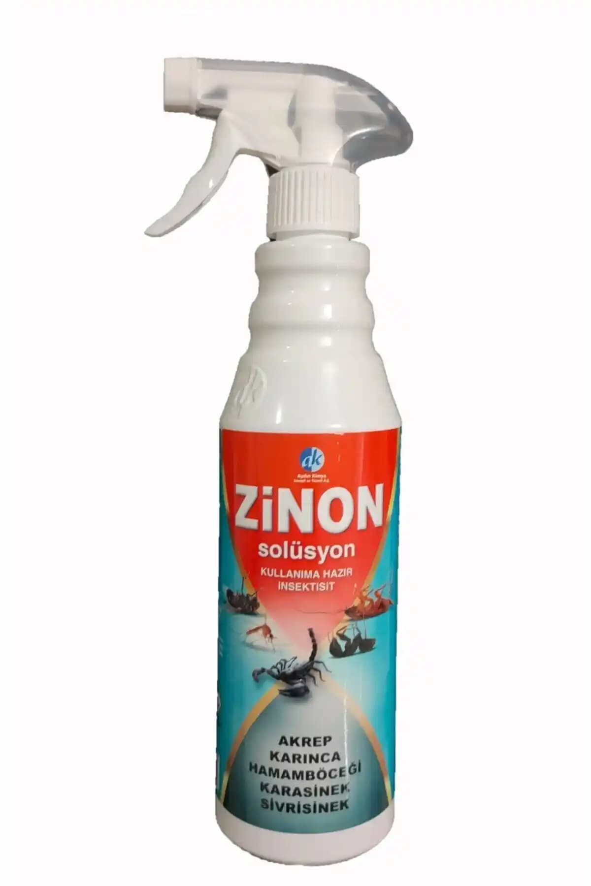 Zinon Hazır Solüsyon 450 ml Püskürtme: Su Bazlı Kokusuz Haşere Mücadelesi Ekonomik ve Hızlı