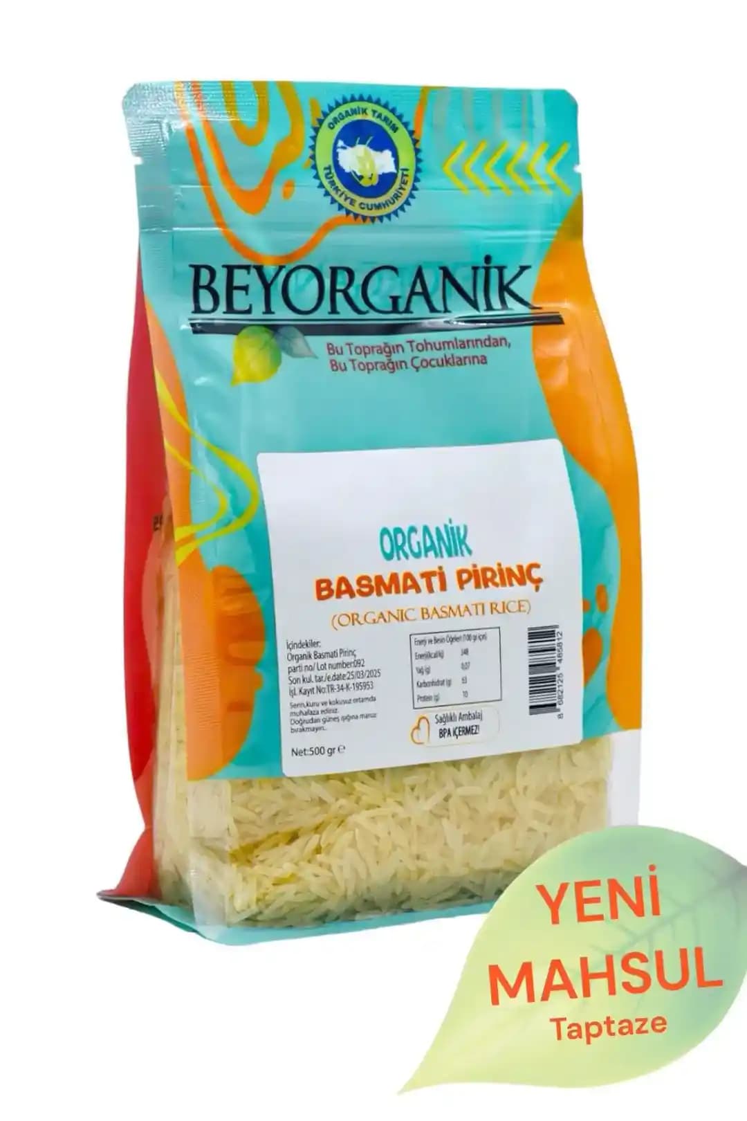 Be<yor>ganik Basmati Pirinç: Organik Sertifikalı Aromatik Uzun Taneli Pirinç Seçeneği