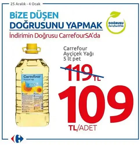 Carrefour 5 Litre Ayçiçek Yağı Ürün Özellikleri ve Tüketici Rehberi