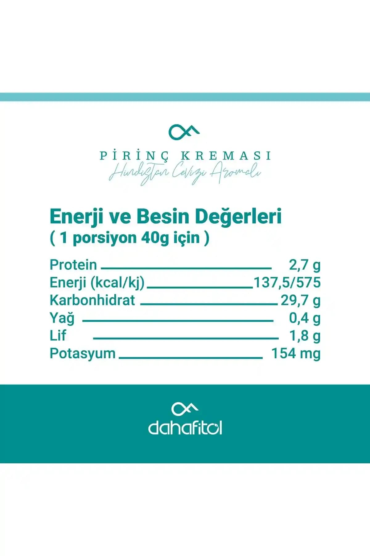 Dahafitol Pirinç Kreması: Doğal ve Çok Yönlü Mutfak Alternatifi