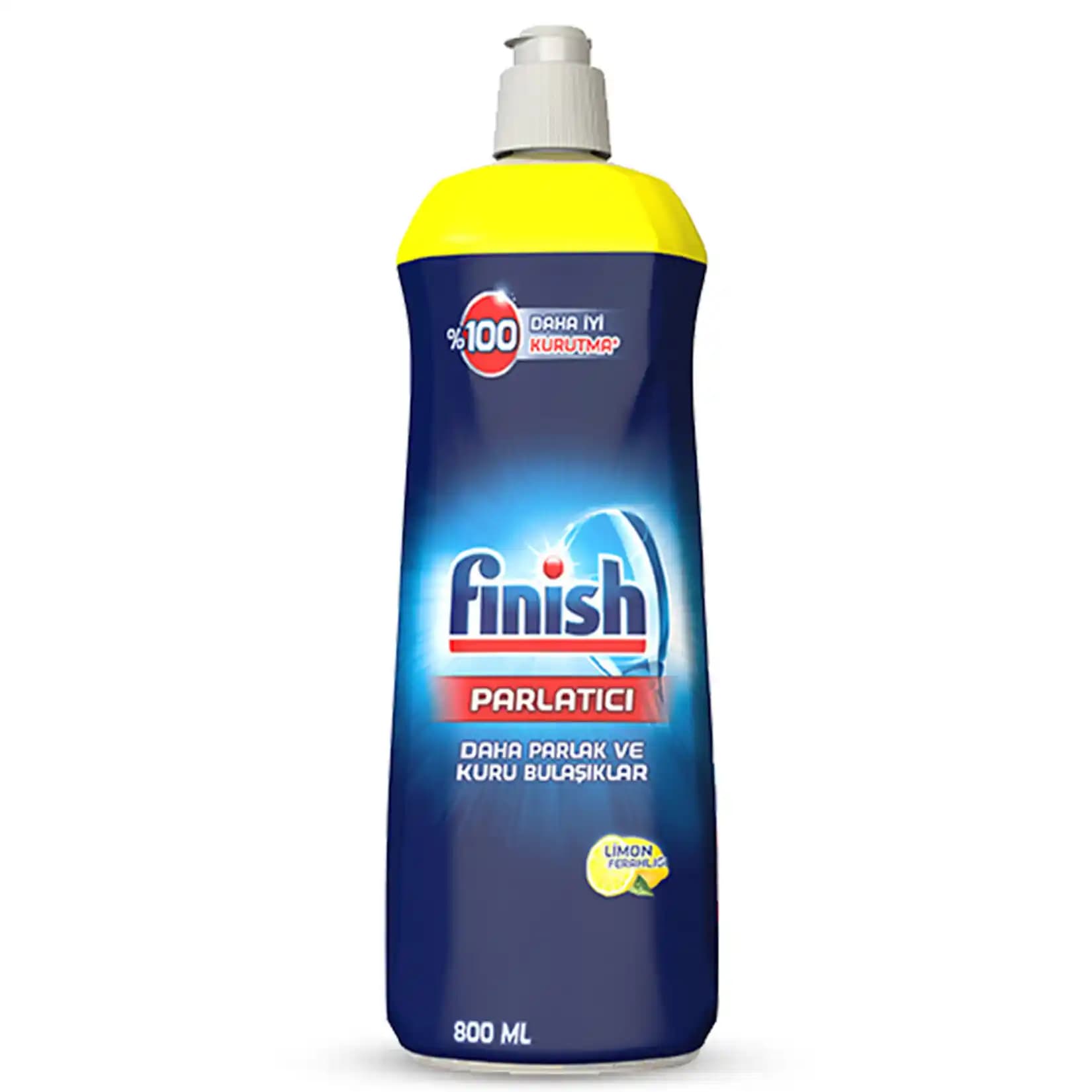 Finish Parlatıcı ve Kurutucu 800 ml limon aromasıyla ev temizliğinde pratik ve etkili çözüm