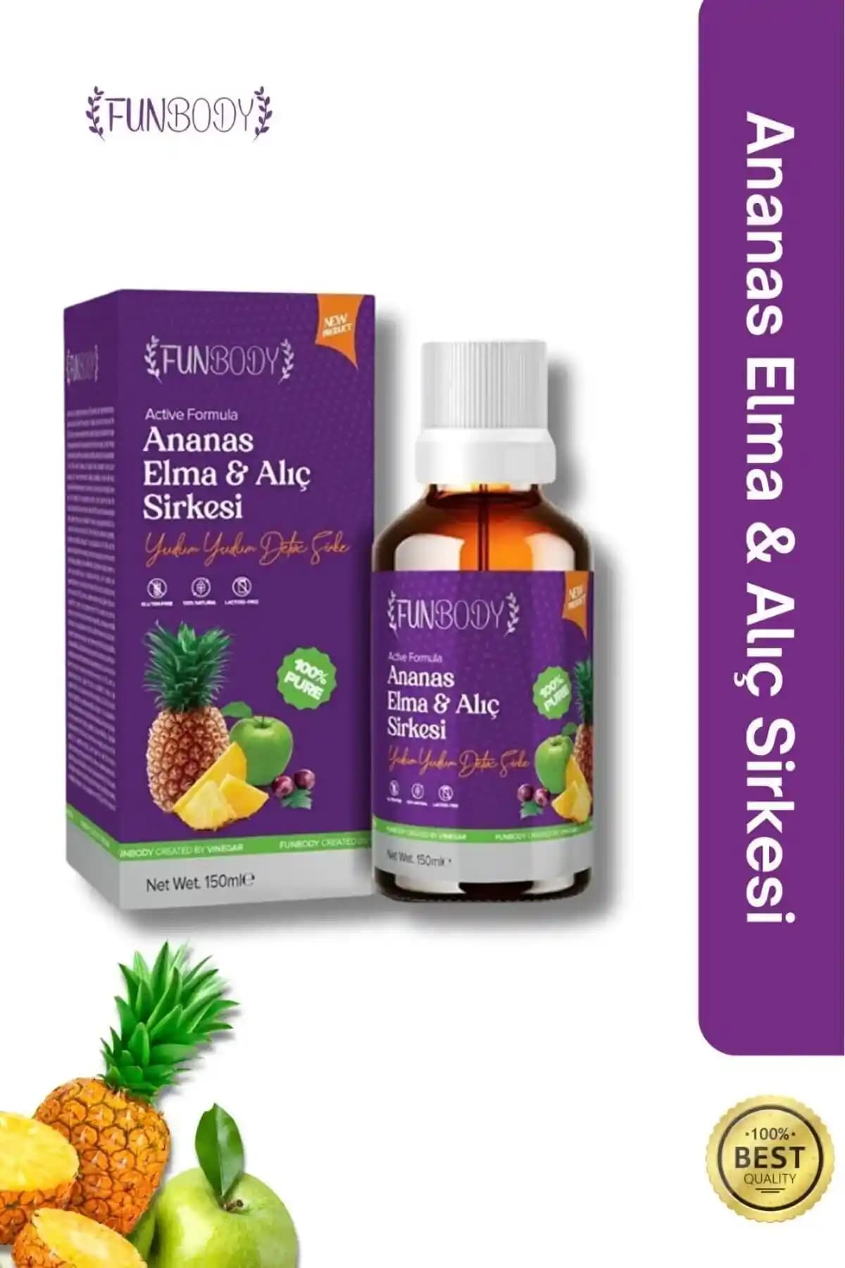 Funbody Meyve Sirkeleri: Ananas, Elma ve Alıç Sirkelerinin Sağlık ve Kullanım Fırsatları